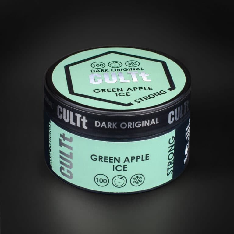 Тютюн CULTt Strong DS100 Green Apple Ice (Зелене Яблуко Лід) 100 г
