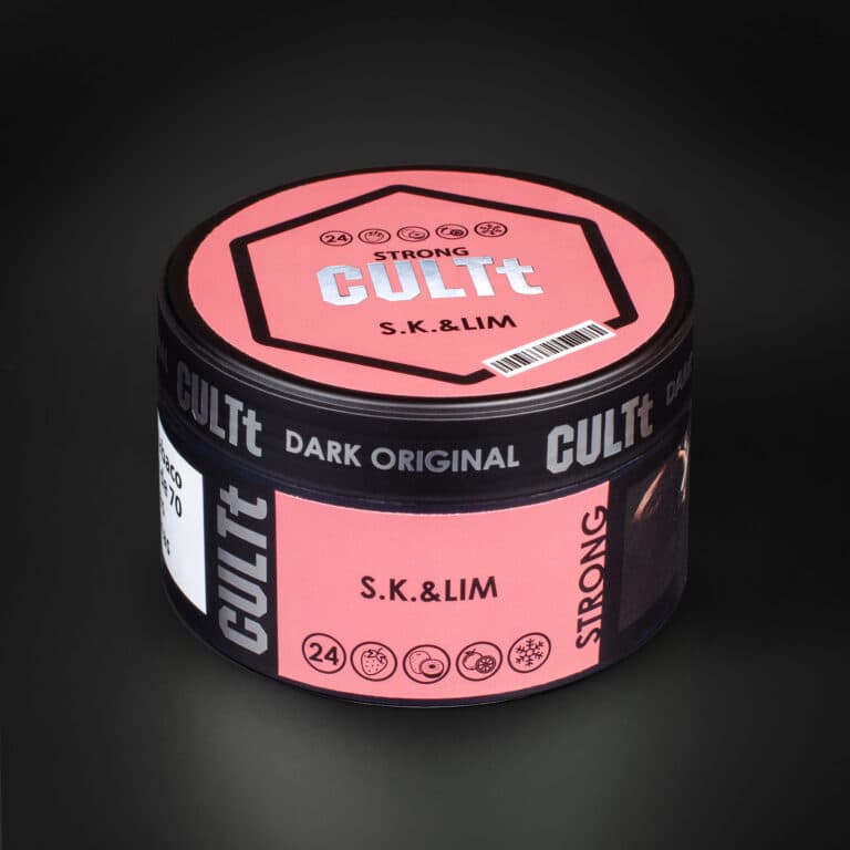 Тютюн CULTt Strong DS24 S.K.&amp;LIM (Полуниця Киви Лайм Лід) 100 г