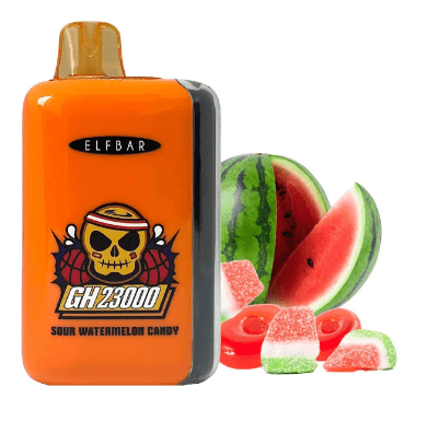 Електронна сигарета Elf Bar GH23000 Sour Watermelon Candy (Кислі Кавунові Цукерки)