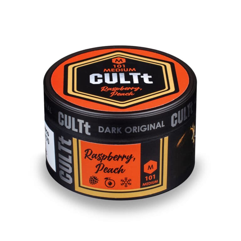 Тютюн CULTt Medium M101 Raspberry Peach (Малина Персик) 100 г