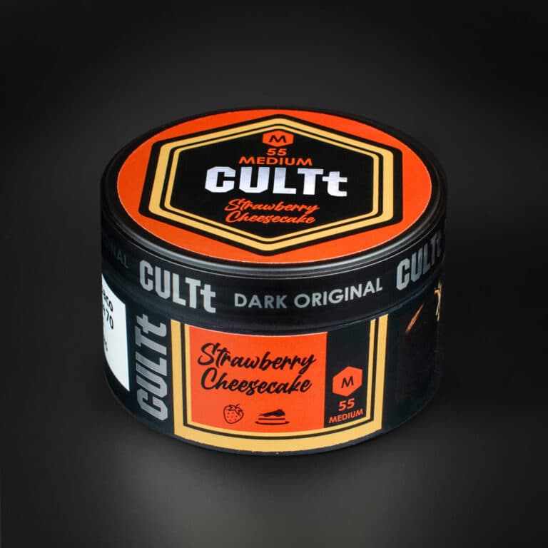 Тютюн CULTt Medium M55 Strawberry Cheesecake (Полуничний Чизкейк) 100 г