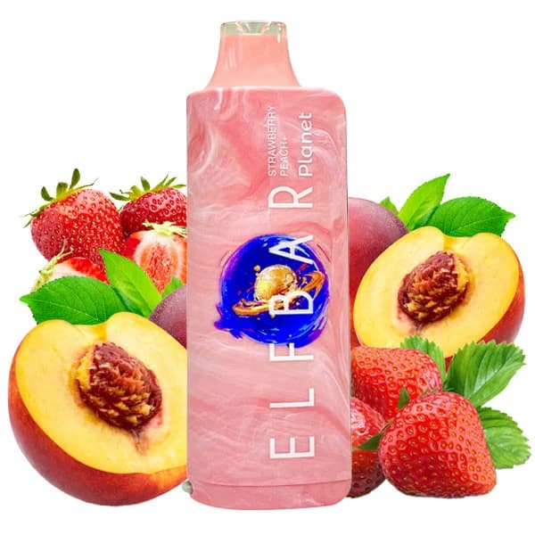 Електронна сигарета Elf Bar Planet 25000 – Strawberry Peach (Полуниця Персик)