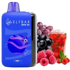 Електронна сигарета ELF BAR RAYA D3 25000 VMT (виноград малиновий тонік)