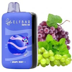 Електронна сигарета Elf Bar RAYA D3 25000 Grape Mint (Виноград Мʼята)