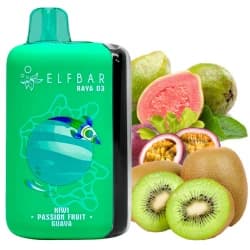 Електронна сигарета Elf Bar RAYA D3 25000 Kiwi Passion Fruit Guava (Ківі Маракуя Гуава)