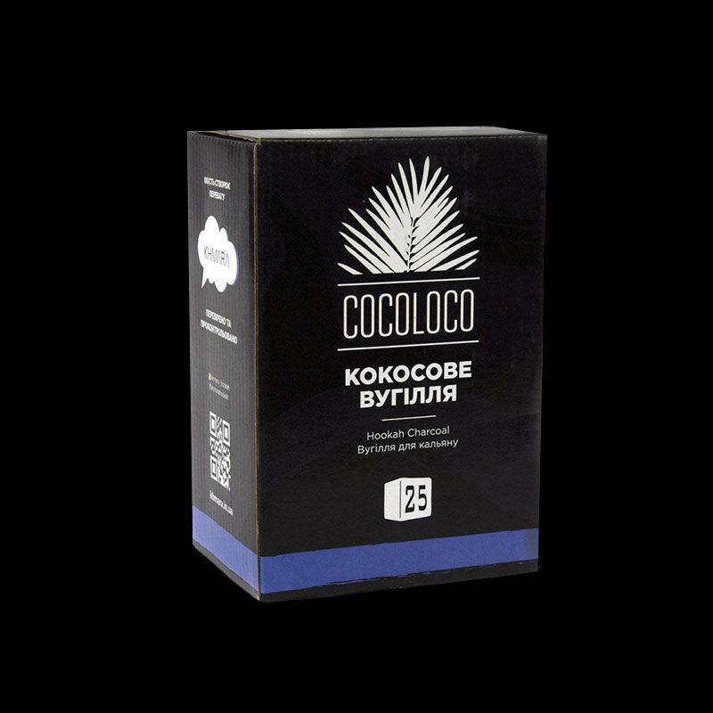 Вугілля для кальяну кокосове Khmara Cocoloco 1 кг
