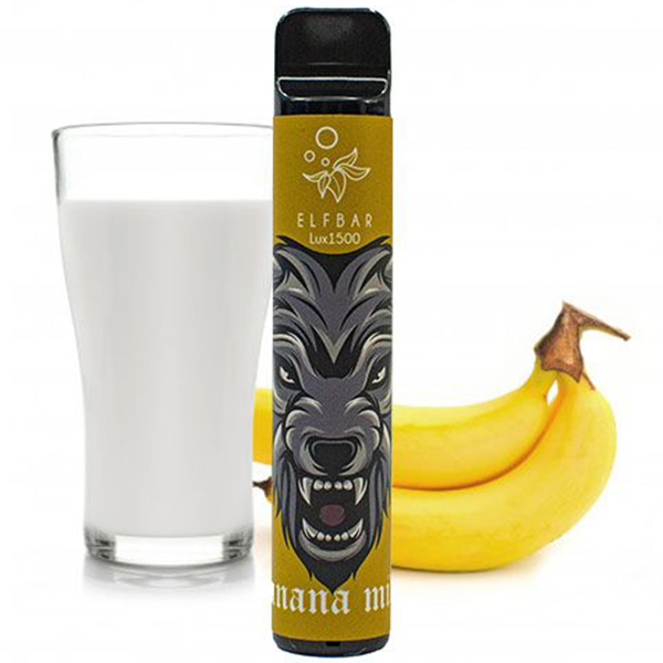 Електронна сигарета Elf Bar 1500 Banana Milk (Банан з молоком)