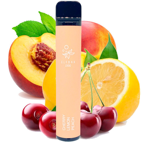 Електронна сигарета Elf Bar 1500 Cherry Lemon Peach (Вишня Лимон Персик)