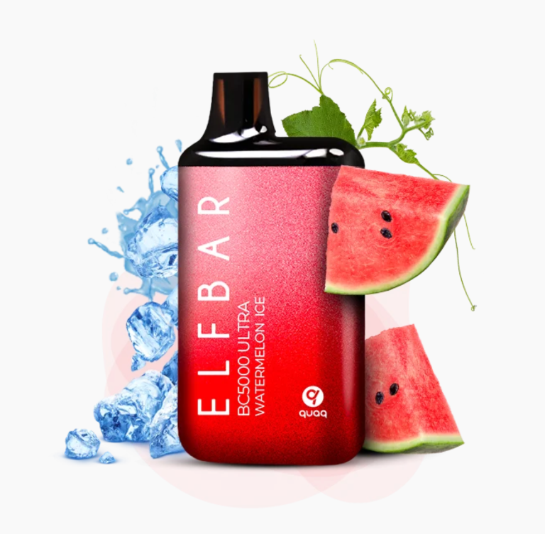 Електронна сигарета Elf Bar BC5000 Ultra – Watermelon Ice (Кавун Лід)