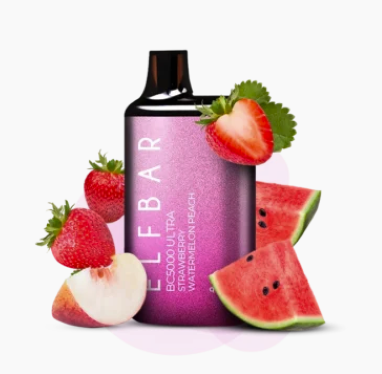 Електронна сигарета Elf Bar BC5000 Ultra – Strawberry Watermelon Peach (Полуниця Кавун Персик)