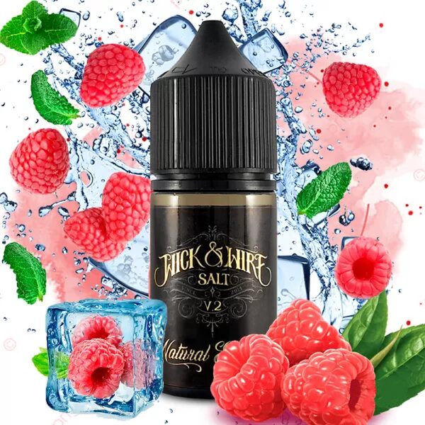 РІДИНА WICK&WIRE V2 SALT 30 МЛ НА СОЛЬОВОМУ НІКОТИНІ ЗІ СМАКОМ МАЛИНИ З ХОЛОДКОМ