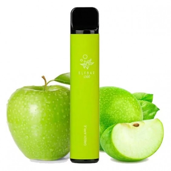 Електронна сигарета Elf Bar 1500 Green Apple (Зелене яблуко)