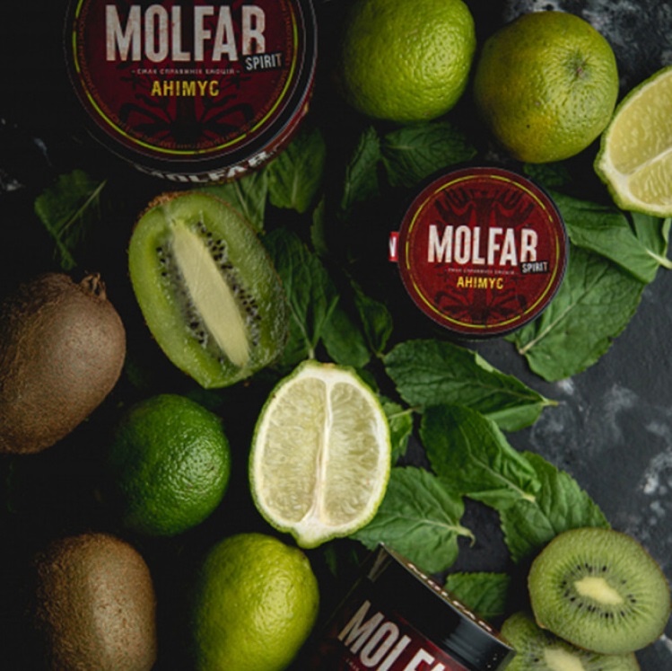 Тютюн Molfar Spirit Line Анімус (Ківі, Аґрус, Лайм, Мята) 40 г