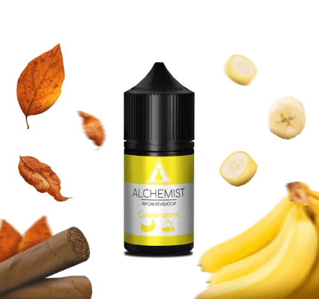 Рідина Alchemist Salt Cubananna 30ml зі смаком тютюну з бананом