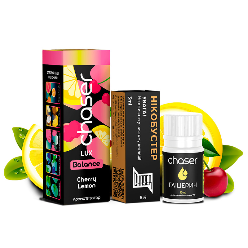 Набір для самозамісу Chaser Lux Cherry Lemon (Вишня Лимон) 30 мл 50 мг