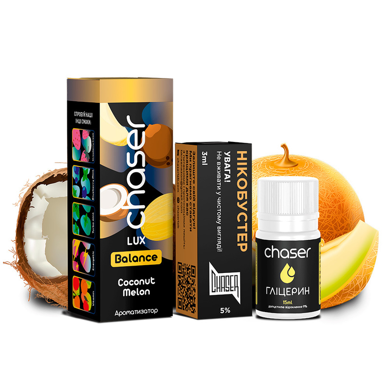 Набір для самозамісу Chaser Lux Coconut Melon (Кокос Диня) 30 мл 50 мг