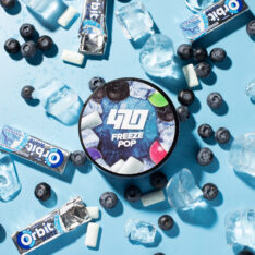Тютюн 420 Classic Frost Line Freeze Pop (Орбіт, чорниця, жуйка) 100 г