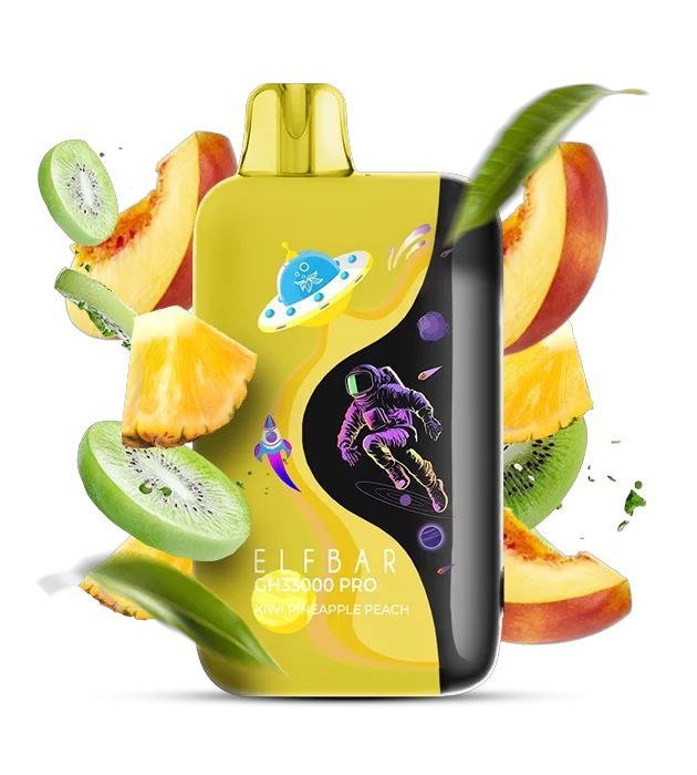 Електронна сигарета Elf Bar GH33000 PRO Kiwi Pineapple Peach (Ківі Ананас Персик)