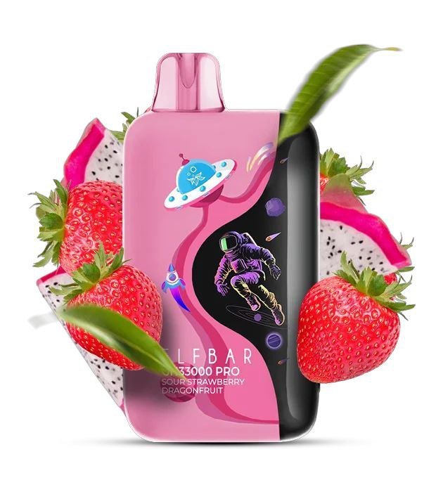 Електронна сигарета Elf Bar GH33000 PRO Sour Strawberry Dragonfruit (Кисла Полуниця Пітайя)